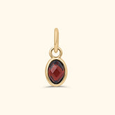 Garnet Birthstone Hanger van 14 karaat goud – geboortesteen januari, Josephina Jewelry