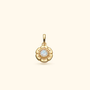 Maansteen Ketting Bloem | Gold Plated